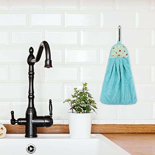 Maysha Microfiber wash Basin Hanging Hand Kitchen Towel Napkin with Ties, 44 x 24 cm with Pack of 3 6