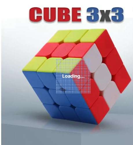 Brain Game Challenge Magic Cube 3x3 Cube Beginner Speedcube for Kids Boys Girls Above 3 4 5 6 Years Old & Above 4