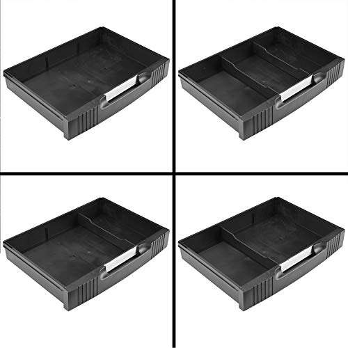 Circuit City PS2TD 2 Shelf Wheeled Rolling Printer Cart Machine Stand with Built-in Storage and Cable Management - Holds Up to 75 Pounds (Black) 4