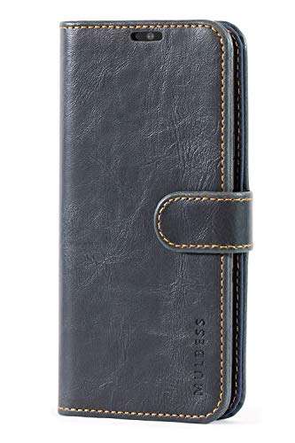 Mulbess Vintage LG G7 ThinQ Case Wallet, Flip Leather Phone Case with Card Holder for LG G7 ThinQ Cover, Navy Blue 2