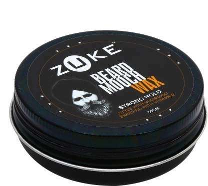 Zuke Beard & Mooch Wax For Strong Hold - With Vitamin-E, Almond Oil & Sunflower Oil (50g) 2
