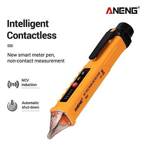 QIHONG Multifunctional AC 12V-1000V Voltage Detector Tester Pen with Sound & Alarm LEDs,Auto Power Off,Electric Tester 5