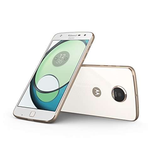 Motorola Moto Z Play 32GB XT1635-02 SIM-Free 4G/LTE Single-SIM Smartphone - International Version with No Warranty (White/Gold) 4