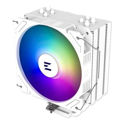 Zalman CNPS9X Performa ARGB CPU Air Cooler Fan, 180W TDP, AMD AM5 / AM4, Intel LGA 1851/1700 / 1200/1151, 4 Direct Touch Heatpipes (DTH) for Superior Cooling, White 1