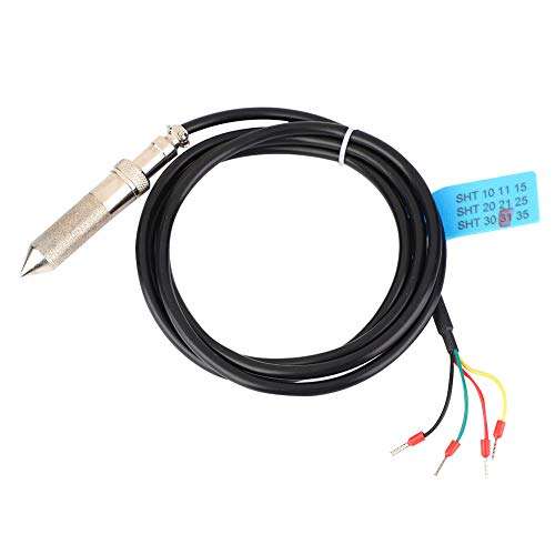 FS200-SHT3X Soil Sensor, Digital Soil Moisture Sensor Meter High Accuracy Low Consumption Soil Measuring Tool, Soil Temperature and Humidity Sensor Probe(FS200-SHT31) 2