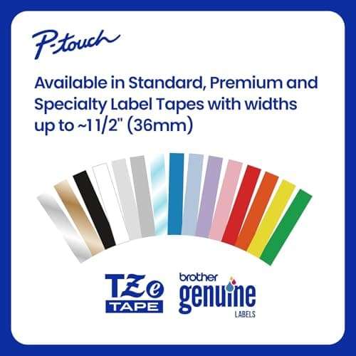 Brother Genuine P-Touch, TZe2412PK, 2 Pack of Label Tape, Black Font On White Label, TZe241,Black on White 4