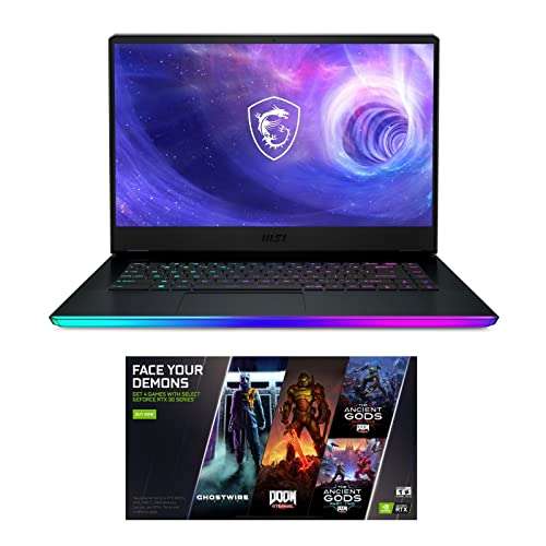 2022 MSI Raider GE66 12UHS-235 Enthusiast (i9-12900HK, 64GB RAM, 2TB NVMe SSD, RTX 3080Ti 16GB, 15.6" 4K UHD, Windows 11) Gaming Laptop 1