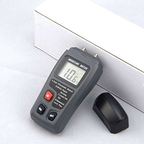 Digital Tester, Scientific Measurement Portable Wood Moisture Meter Hygrometer Timber Tree Density Digital Electrical Tester Measuring tool EMT01 Digital Meter 2