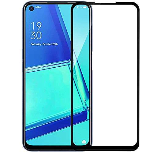 NISHTECH Tempered Glass Screen Protector Compatible for Oppo A52 (2020) with Edge to Edge coverage and Easy Installation kit