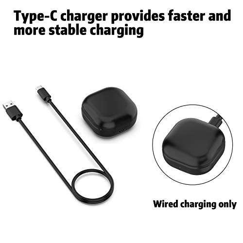 Aukvite Charging Case Compatible with Galaxy Buds Live, Wired Charger Case Replacement for Samsung Galaxy Buds Live SM-R180 (Galaxy Buds Live Charging Case Only, Earbuds NOT Included) (Black) 3