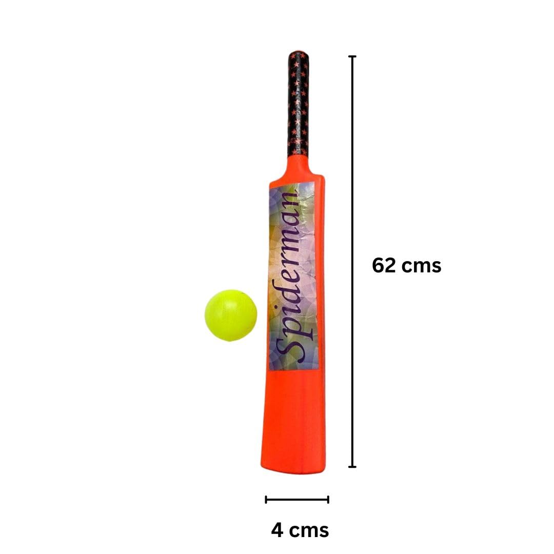 Prapti mart Pack of 2 bat with Ball Combo Plastic Material Toys for Boys Girls Kids Sports bat Cricket Equipment 3