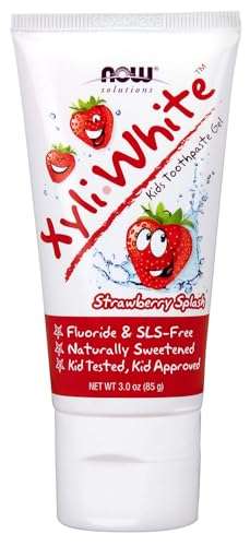 NOW Foods Solutions XyliWhite Kids Toothpaste Gel Strawberry Splash - 3 oz 1