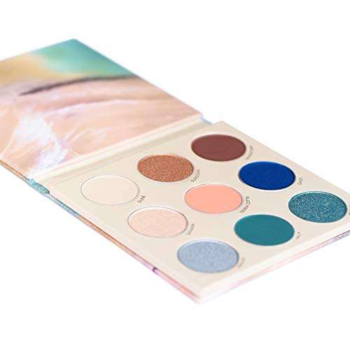 LAQA & Co. Desert Mirage Eyeshadow Palette, Highly-Pigmented Palette Includes 9 Pressed Shadows in Matte, Glitter and Satin Finishes for Endless Eye Makeup Creations 4