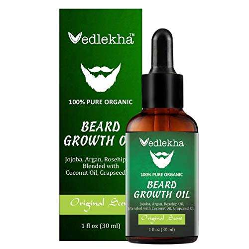 Vedlekha Powerfull Beard Growth Oil for Nourishment, Shine & Healthy Beard 30ml 1