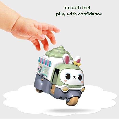 TEMSON Ice - Cream Cart Push & Go Toy for Babies Toys for Kids Cartoon Toy Vehicle for Kids, Multicolor 3