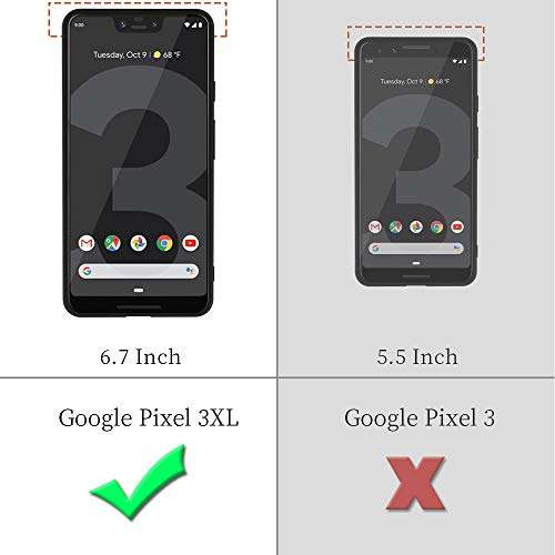 X-level Google Pixel 3 XL Case, Mobile Phone Case [Guardian Series] Soft TPU Matte Finish Slim Fit Ultra-Thin Light Protective Cell Phone Back Cover for Google Pixel 3 XL-Black 6