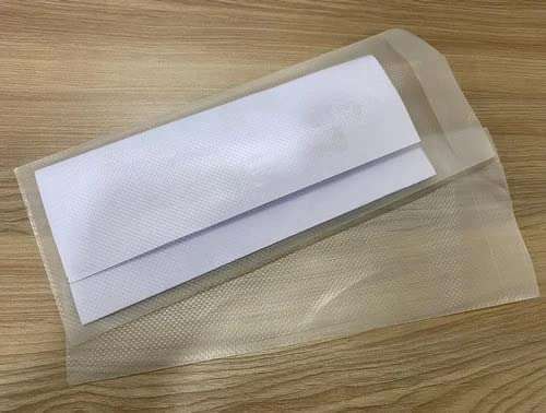 Shining Zon Pathology Report Cover 4x9 Inch Envelope, HD Virgin Material Durable Embossed Transparent Dust and Moisture Free Non Toxic Light Weight Printable Waterproof Reusable (Pack of 200) 5