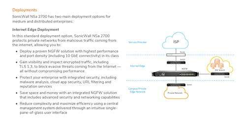 SonicWall 2YR NSA 2700 Secure Upgrade Plus - Advanced Edition (02-SSC-8199) 3