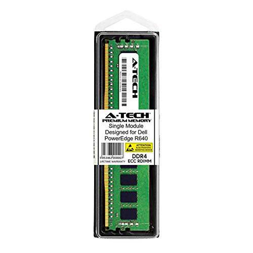 A-Tech 16GB Module for Dell PowerEdge R640 - DDR4 PC4-21300 2666Mhz ECC Registered RDIMM 2Rx8 - Server Specific Memory Ram (AT316641SRV-X1R1) 2