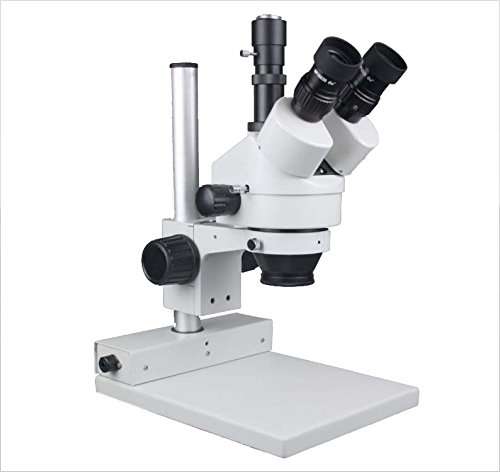 Radical 165mm WD 3.5-45x Zoom Stereo Trinocular PCB Weld Watch Industrial Microscope with Camera Port 1