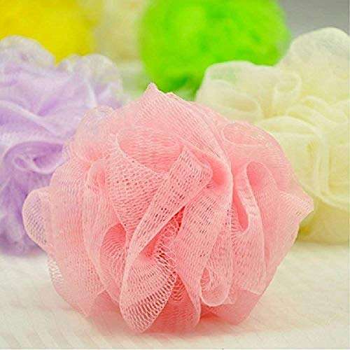 BoldnYoung Mesh Shower Sponges Exfoliation Body Puff Bath Scrubbers, Multicolour (Pack of 4) 2