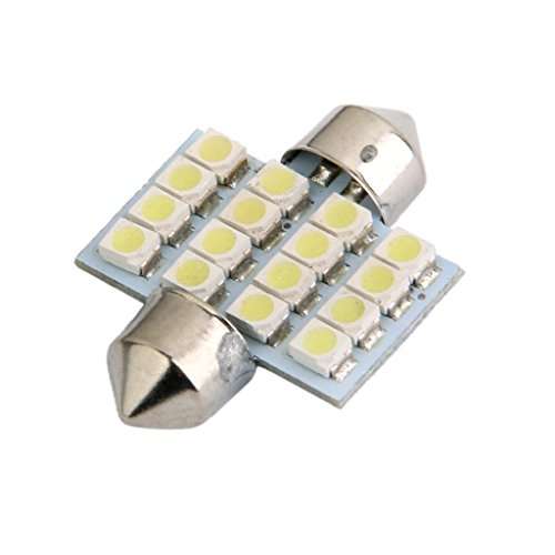Led Car Bulb 31 Mm 3528 16 Leds Smd Dome Map Interior Light Lamp 12v White - Pack of 1 3