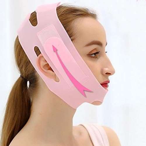 LIMBANI BROTHERS Silicone V Face Mask Lifting V Line Shape, Facial Slimming Bandage Mask, Cheek Chin Neck Slimming Thin Belt 3