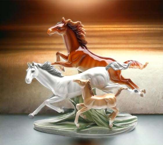 Cosmos Gifts 20849 Galloping Horses Porcelain Figurine, 11-7/8-Inch 3