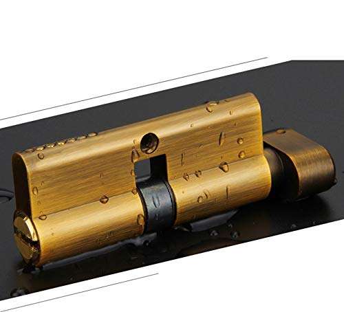 SBCDY Passage Door Levers Interior Door Handle Zinc Alloy Europe Style Entry Door Lever Combo Pack, Indoor Lock Set for Bedroom,Office (Color : B) 2