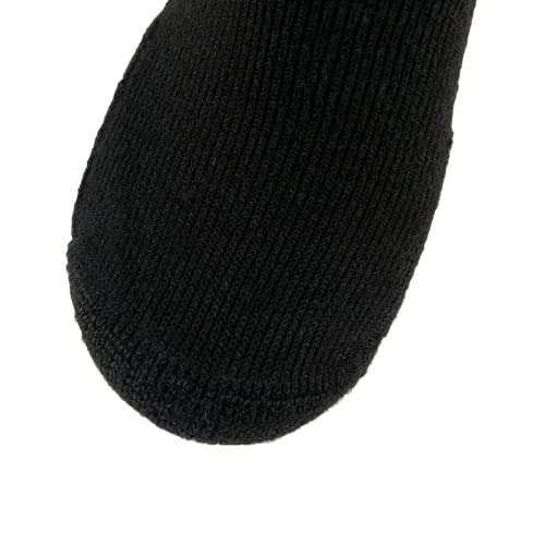 Thorlos Unisex Adult Xj Max Cushion Crew Running Socks, Black (1 Pair), Large US 4