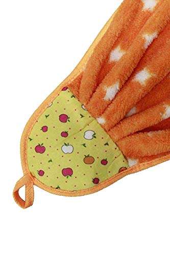 Kabello 3 Pieces Hanging Cotton Double Sided Washbasin Napkin/Hand Towel for Kitchen Multicolor Pack of 1 5