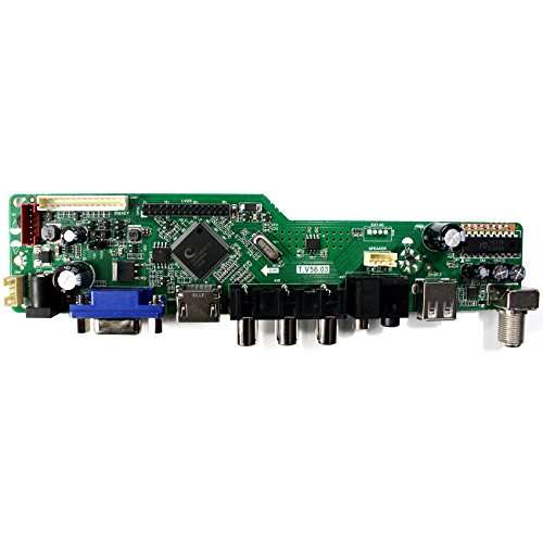 VSDISPLAY HD-MI VGA CVBS USB Audio LCD Controller Board Work for 14" 15.6' 17.3" 1600x900 B173RW01 N173FGE-L21 LP156WD1 LP140WD2 B140RW02 LTN156KT02 B156RW01 LP173WD1 40 Pin LVDS LCD Monitor 3