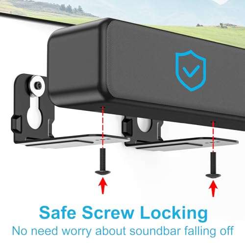 Wall Mount Bracket for Samsung Soundbar Mount HW-S801B HW-S800B HW-B550 HW-Q990B HW-B450 HW-Q800B HW-Q600A HW-A650 HW-A550 HW-A450 HW-Q900A HW-Q950A HW-S60A HW-S61A HW-Q700A HW-Q800A HW-Q950T HW-Q900T 4