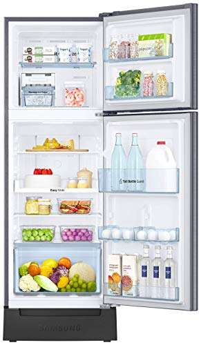 Samsung 253 L 2 Star Inverter Frost-Free Double Door Refrigerator (RT28T3822S8/HL, Elegant Inox(Light Doi Metal, Base Stand with Drawer, Convertible, 2022 Model) 5