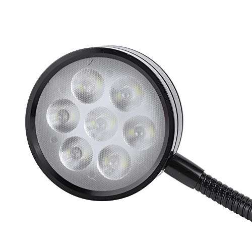 Qinlorgo Gooseneck Lamp, Work Desk Light, LED Desk Light Black Goose-Neck for Punching Machine Car Repair Workshop Drilling Machine Equipment 5