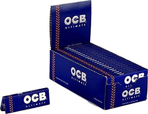 OCB France Auth. Seller RATTAN Expo OCB ULTIMATE SINGLE Rolling Papers Cigarette Papers Smoking Papers - Pack of (50) - 50 Papers each 1