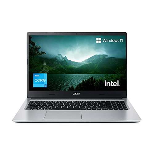 Acer Aspire 3 Laptop Intel Core i3 11th Generation (4 GB/256 GB SSD/Windows 11 Home/Intel UHD Graphics /1.7 Kg/Silver) A315-58 with 15.6-inch (39.6 cms) Full HD Display