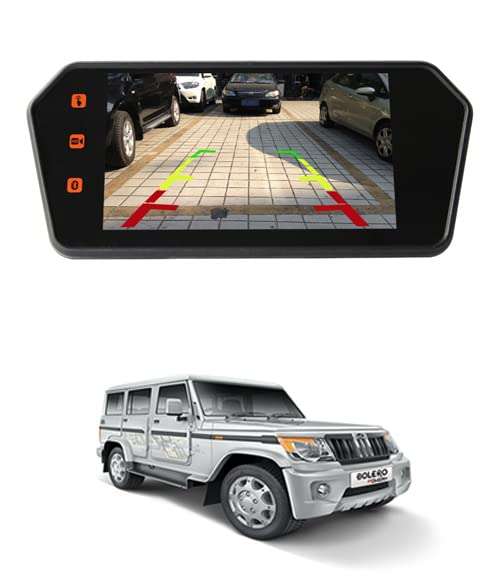 RKPSP 7inch/12V Full HD/Touch Screen MP5 Rearview Mirror Screen with 1080P Video Player/FM/USB Port/TF Card Port Screen for Bolero-2012 1