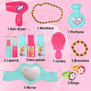 DISILA TRADERS ABS Plastic Makeup Box/ Beauty Box for Girls Kids, Girl Makeup Biefcase/ Bag, Role Play Toy for Girls, Beauty Set Toys for Girls 3