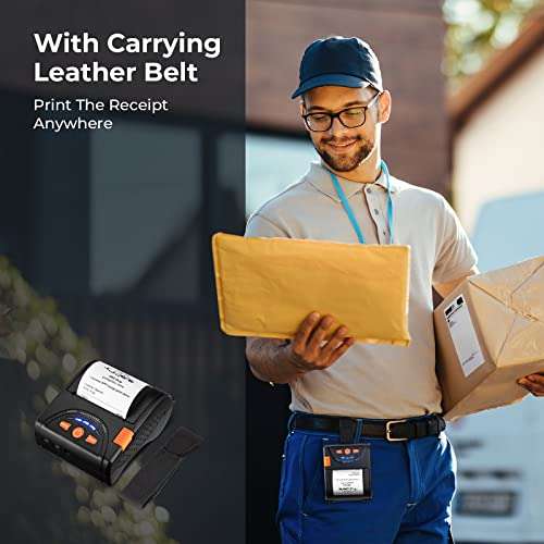 MUNBYN Bluetooth Receipt Printer, 58mm Mini Wireless POS Thermal Printer for Restaurant, Portable for Android/Windows 6