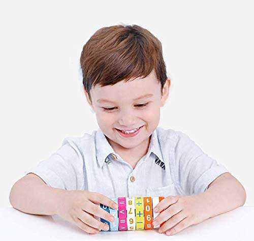 Elloapic Colorful Maths Numbers Counting Color Early Education Magic Cube Twist Learning Toy TNWX-7048 2