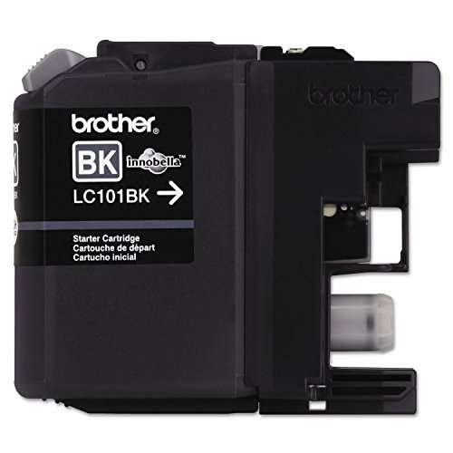 Brother Genuine Standard Yield Black Ink Cartridge, LC101BK, Replacement Black Ink, Page Yield Upto 300 Pages, LC101 4