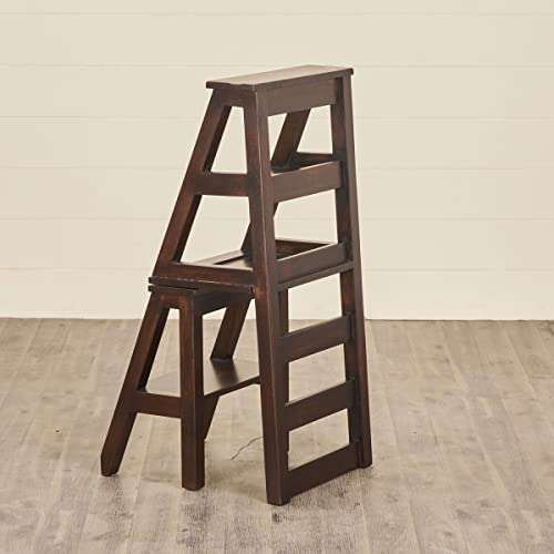 Home Centre Delta Convertible Ladder Chair, Rich Brown, 16 * 18 * 36 Inches (DL-14650) 5