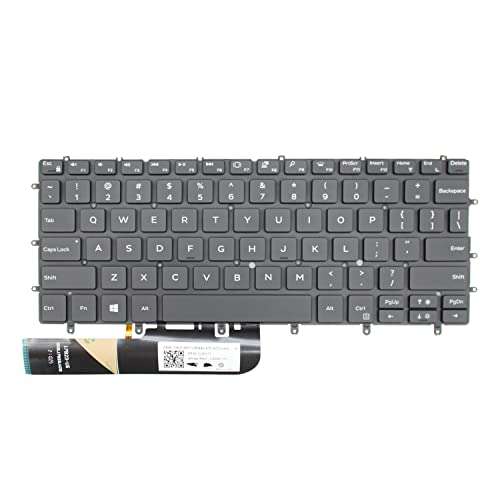 ANTWELON Replacement Laptop Keyboard Backlight for Dell XPS 13 9305 9370 9380 US Layout