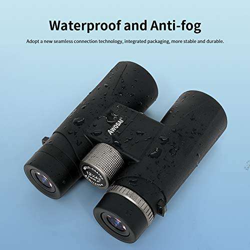12x42 Binoculars for Adults, BAK4 Prism FMC Lens Large Eyepieces, HD Professional Binoculars for Bird Watching, Hunting, Hiking, Travel Sightseeing, Concerts, Sports with Smart Phone Adapter 5