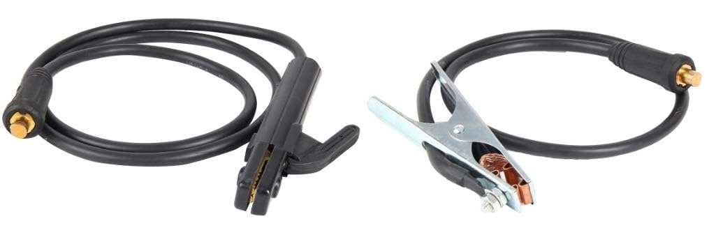 GK 36 & CO Welding cable set with electrode holder and earth clamp with 2 cable connectors.