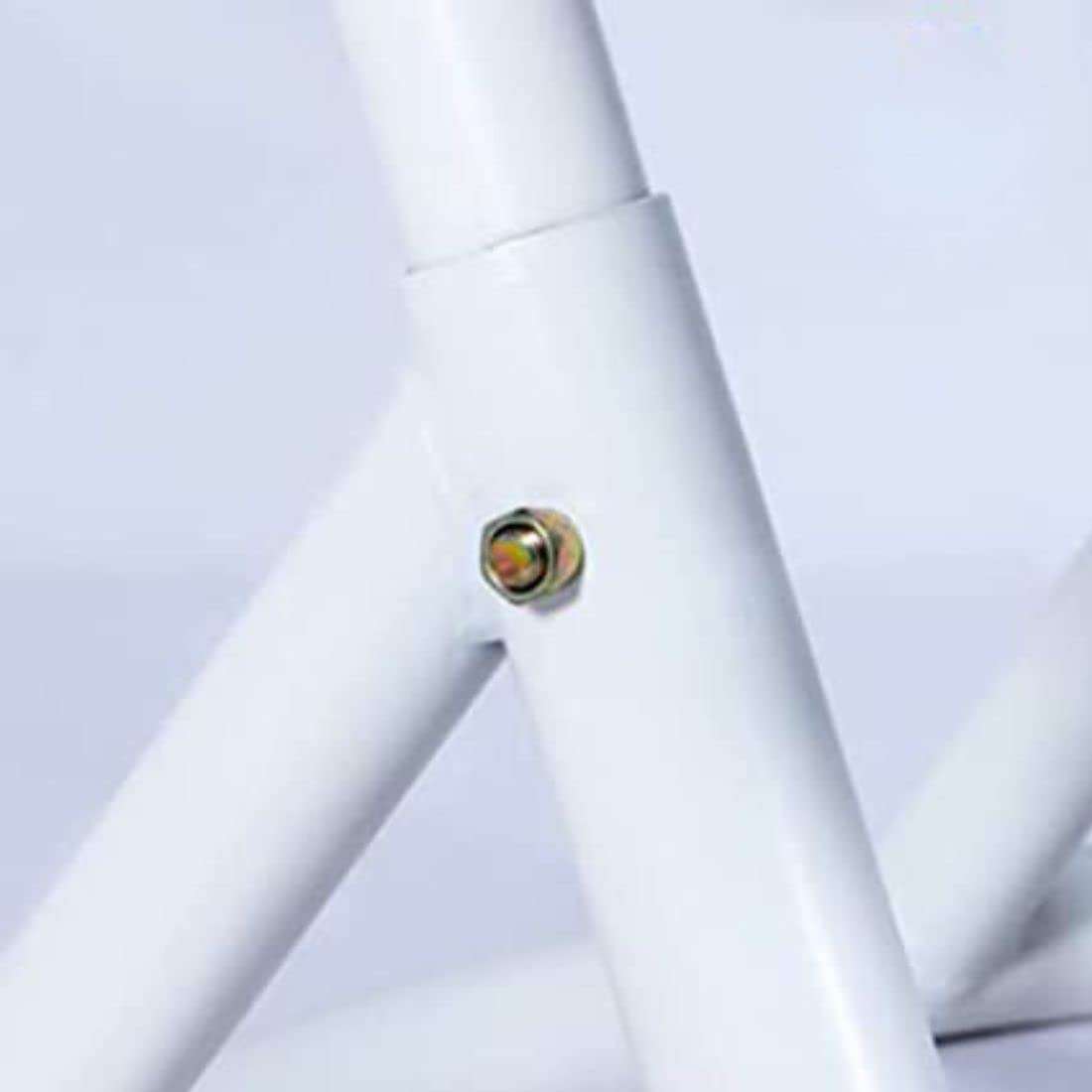 FLOOR DECOR Big White Color Swing Chair with Stand & Blue Cushion & Hook for Furniture Outdoor,Indoor,Balcony,Garden,Patio Furniture Set 5