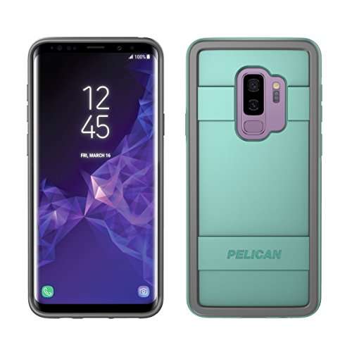 Pelican Protector Phone Case for Samsung Galaxy S9+ (Aqua/Gray) 1