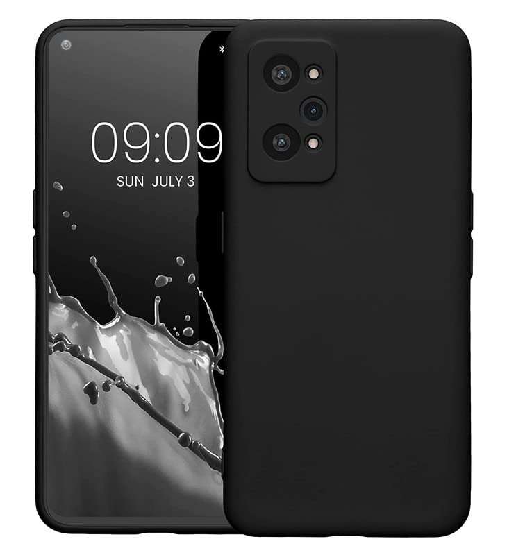 PrimeLike Candy Case Shockproof Silicon Matte TPU Flexible Back Cover for Realme GT Neo 3T 5G / RMX3372 / RMX3371 (Black)