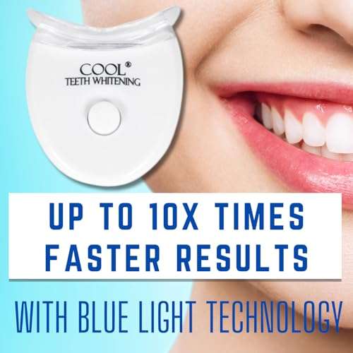Teeth Whitening Trays Moldable Mouth Tray 2 Dental Trays Teeth Whitening Light for Faster Stain Removal Included Form Shape Perfectly Mouth Dental Tooth Compatible with Opalescence Whitener Bleaching 4